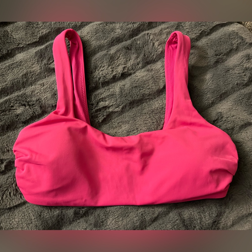 Victoria Secret Bathing Suit top and bottom medium , PINK ! Very Nice !